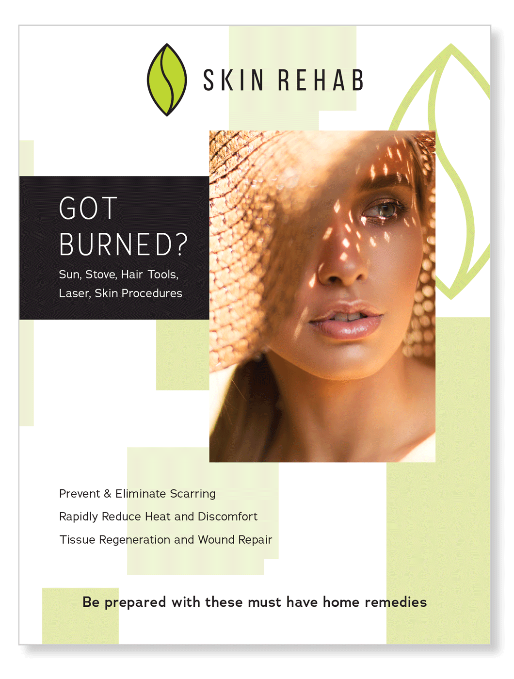 Skin Rehab Counter Card - Got Burned