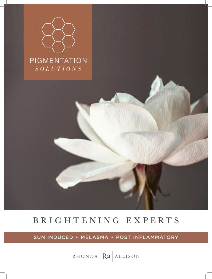 Pigmentation Solutions Counter Card - White Flower